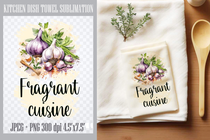 fragrant-cuisine-kitchen-dish-towel-sublimation