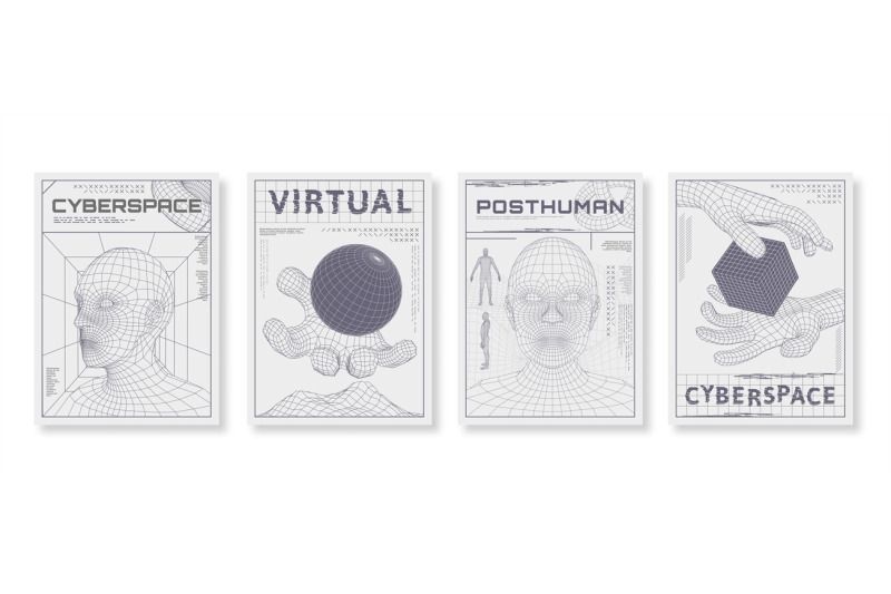 posters-with-wireframe-human-head-low-poly-3d-cyberspace-streetwear-p