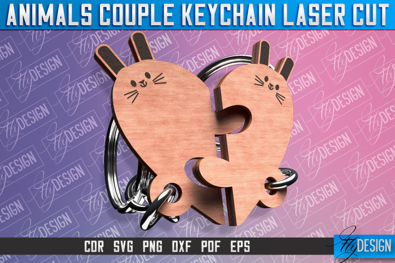 hare-couple-keychain-laser-cut-svg-design-cnc-files