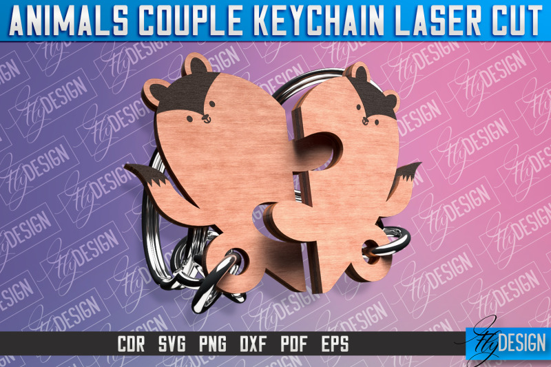 fox-couple-keychain-laser-cut-svg-design-cnc-files