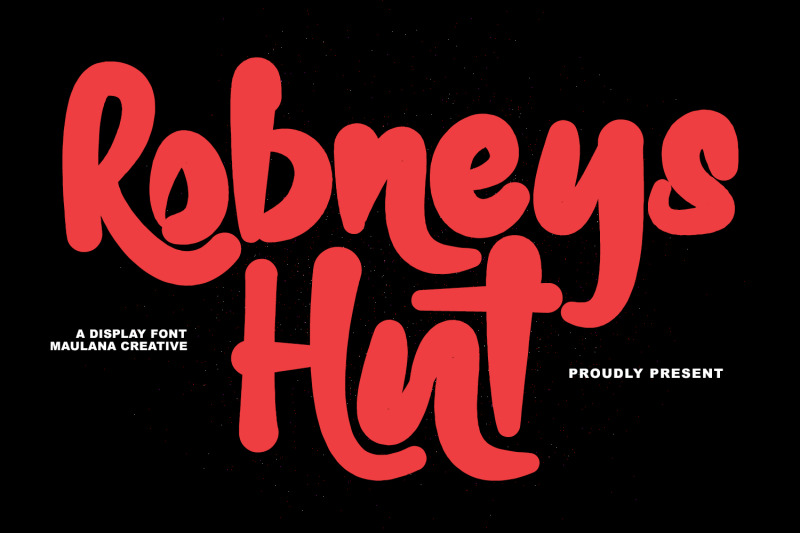 robneys-hut-modern-display-font