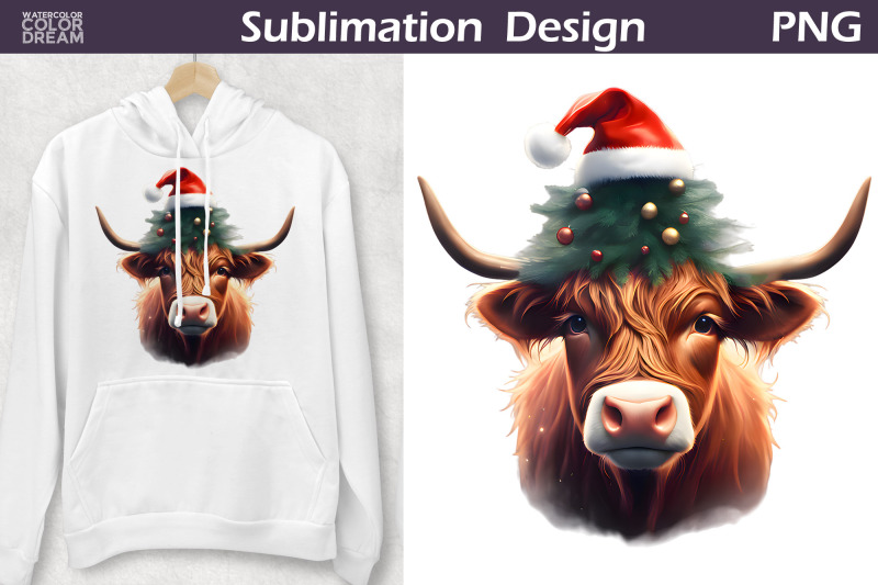 christmas-highland-cow-clipart-cow-sublimation-png