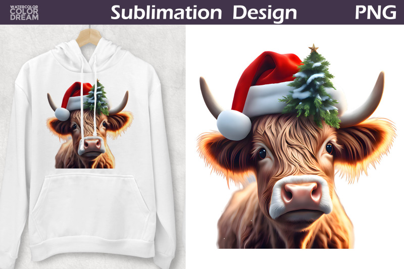 christmas-highland-cow-clipart-cow-sublimation-png
