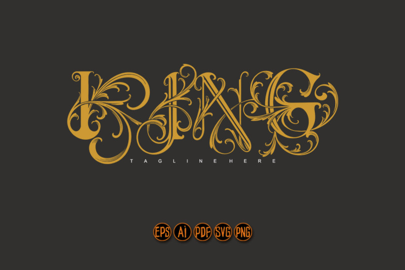 elegant-script-king-classic-lettering