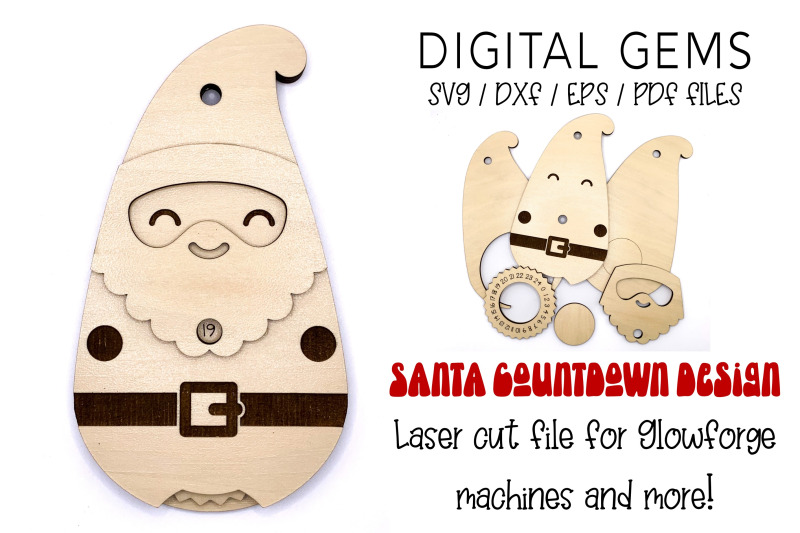 santa-countdown-to-christmas-laser-file-design