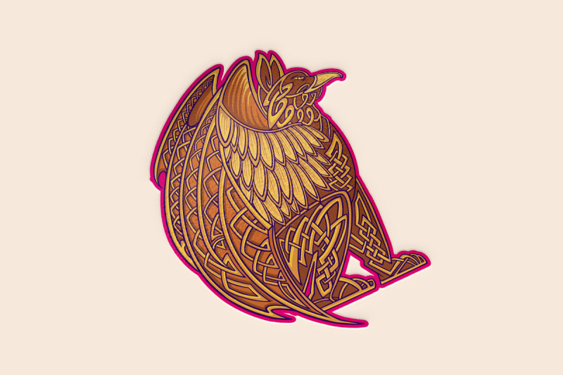 warrior-wing-viking-raven-insignia-logo