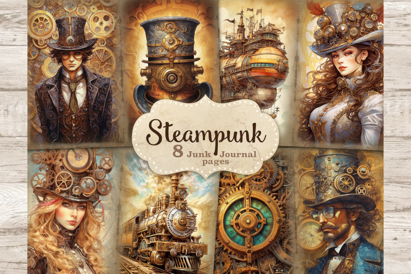 steampunk-junk-journal-kit-ephemera-pack