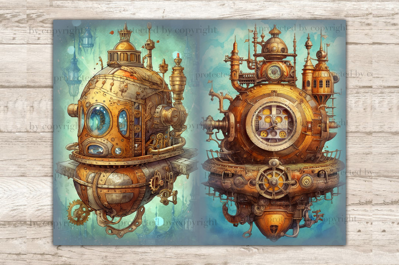 steampunk-junk-journal-pages-vintage-ephemera