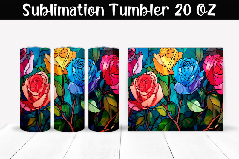 stained-glass-roses-sublimation-tumbler-wrap-20-oz