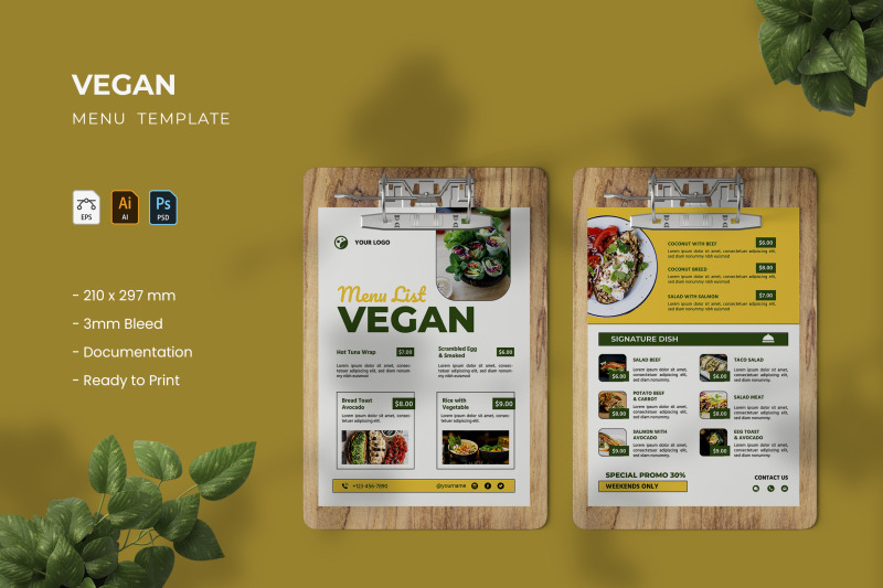vegan-menu