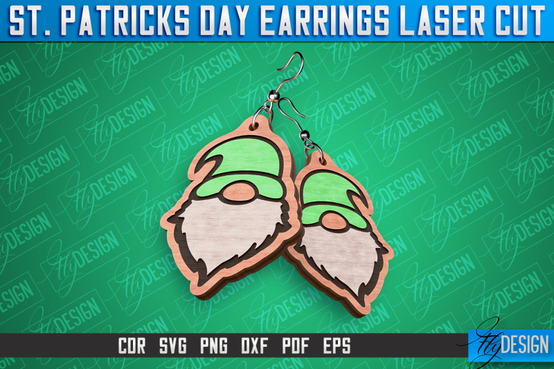 st-patricks-day-laser-earrings-accessories-laser-cut-svg-design