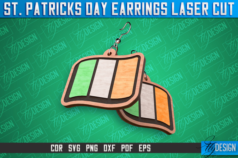 st-patricks-day-laser-earrings-accessories-laser-cut-svg-design