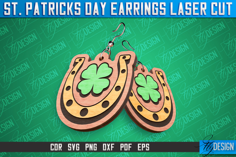 st-patricks-day-laser-earrings-accessories-laser-cut-svg-design