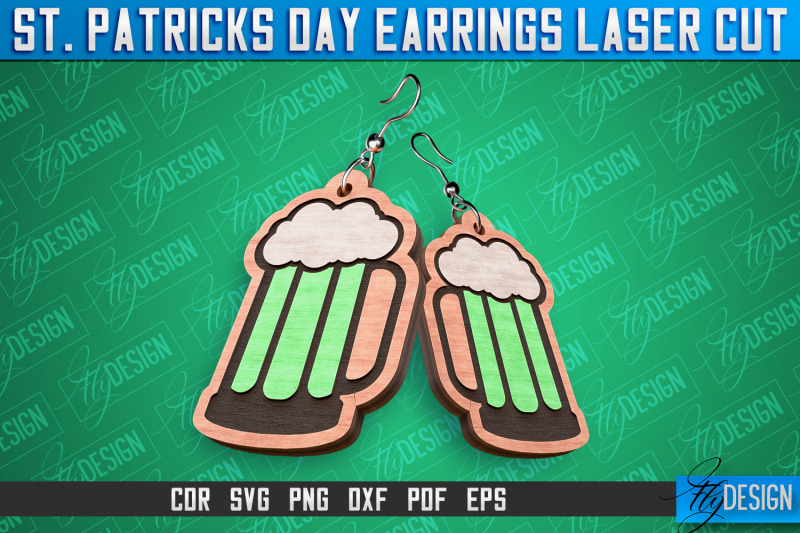 st-patricks-day-laser-earrings-accessories-laser-cut-svg-design