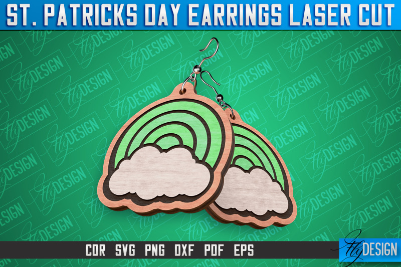 st-patricks-day-laser-earrings-accessories-laser-cut-svg-design