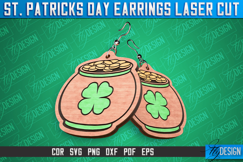 st-patricks-day-laser-earrings-accessories-laser-cut-svg-design