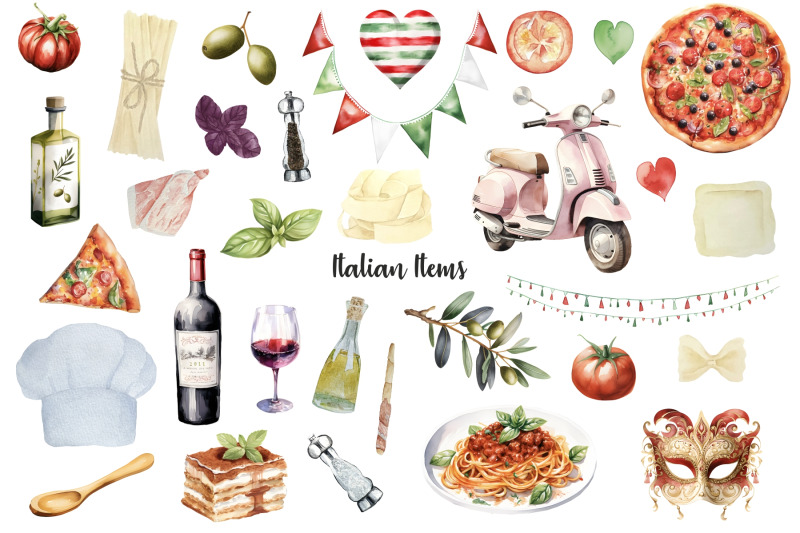 watercolor-italy-clipart-italian-symbols-and-items-37-png