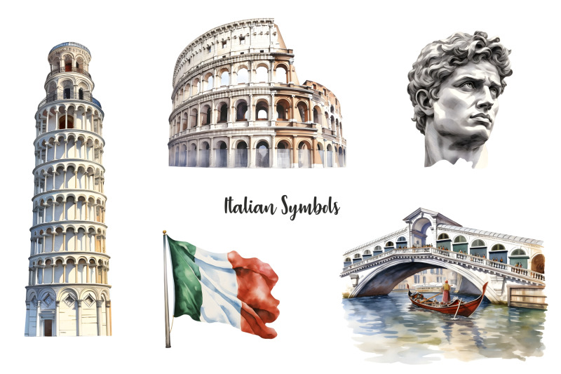 watercolor-italy-clipart-italian-symbols-and-items-37-png