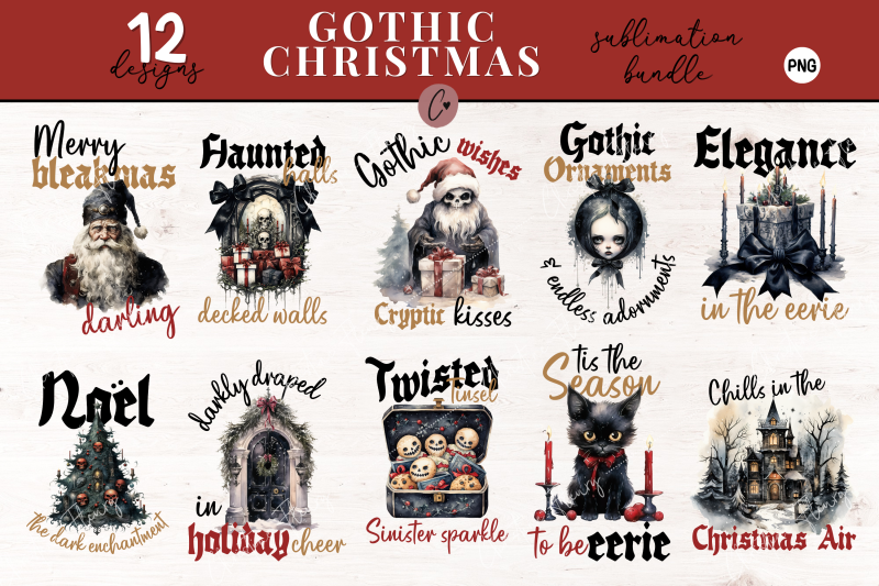 gothic-christmas-sublimation-bundle