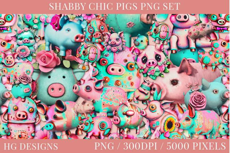 shabby-chic-pigs-png-collection