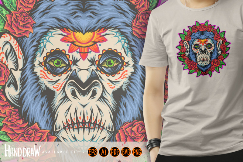 blossoming-monkey-magic-sugar-skulls