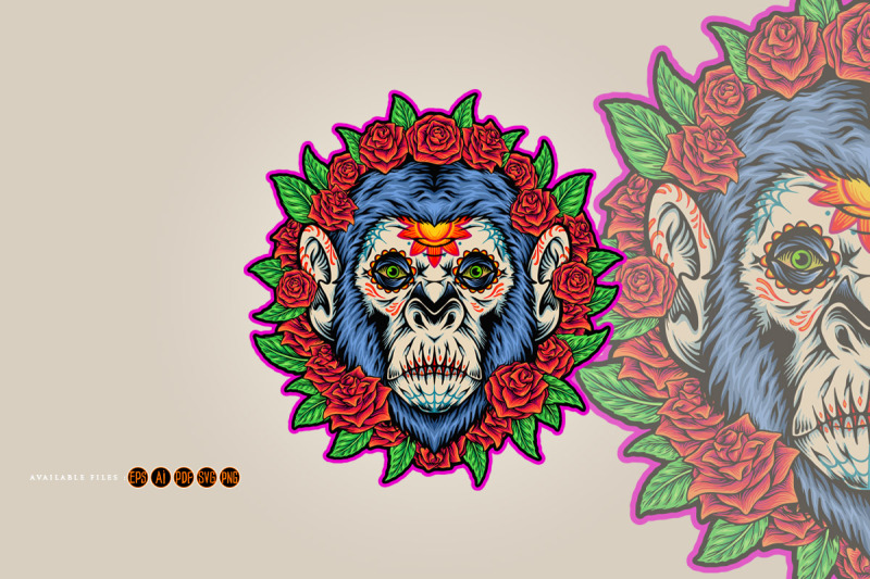 blossoming-monkey-magic-sugar-skulls