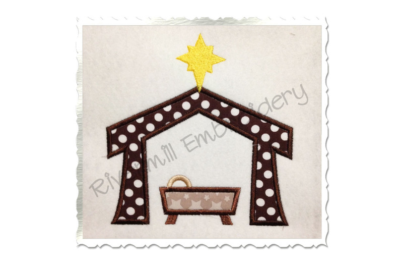 applique-manger-nativity-machine-embroidery-design