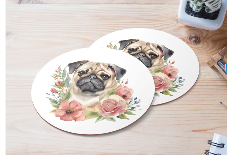floral-pug-clipart-png-watercolor-art-graphic