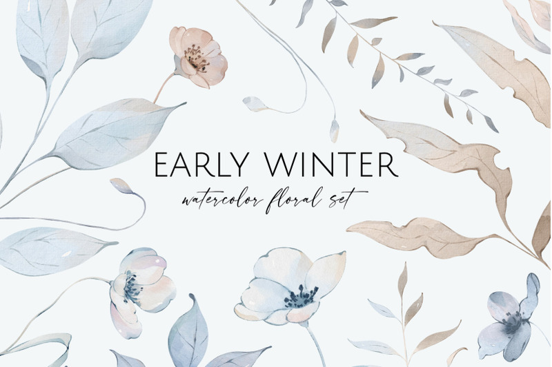 early-winter-watercolor-floral-set