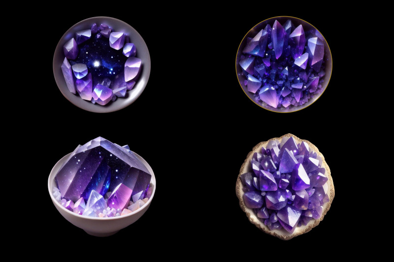 celestial-purple-crystals-and-geodes-clipart-mix