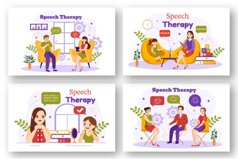 12-speech-therapy-vector-illustration