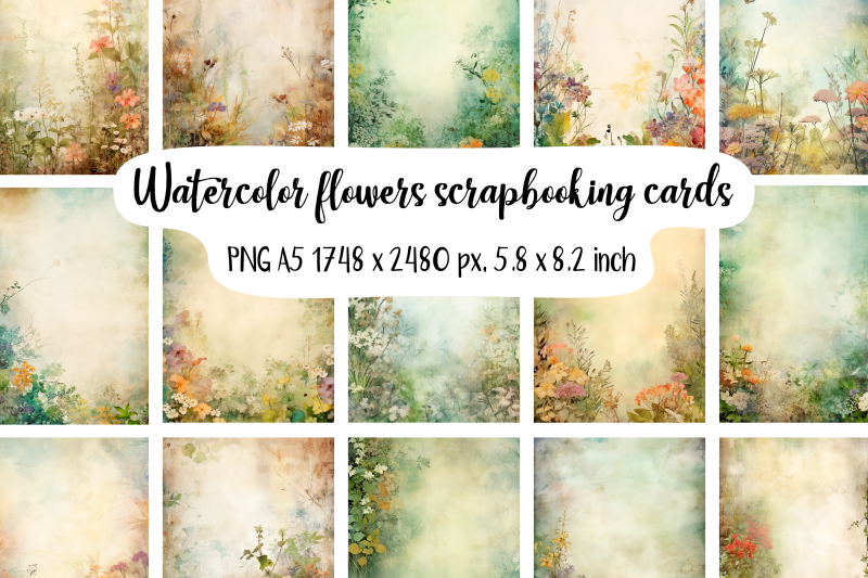 20-watercolor-flowers-scrapbooking-cards