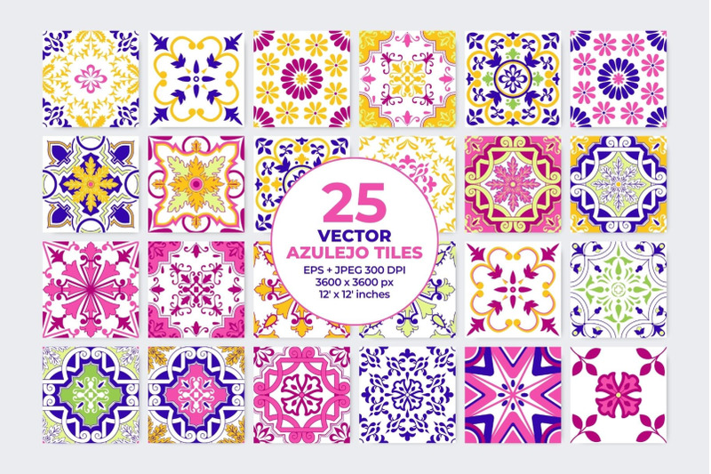 pink-mosaic-tiles-vector-portuguese-azulejo-clipart-moroccan-spanish