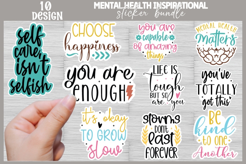 mental-health-inspirational-sticker-bundle