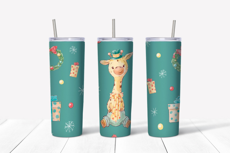 christmas-sublimation-design-skinny-tumbler-wrap-design