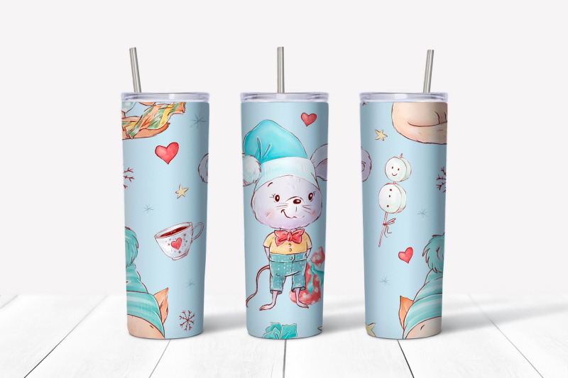 christmas-sublimation-design-skinny-tumbler-wrap-design