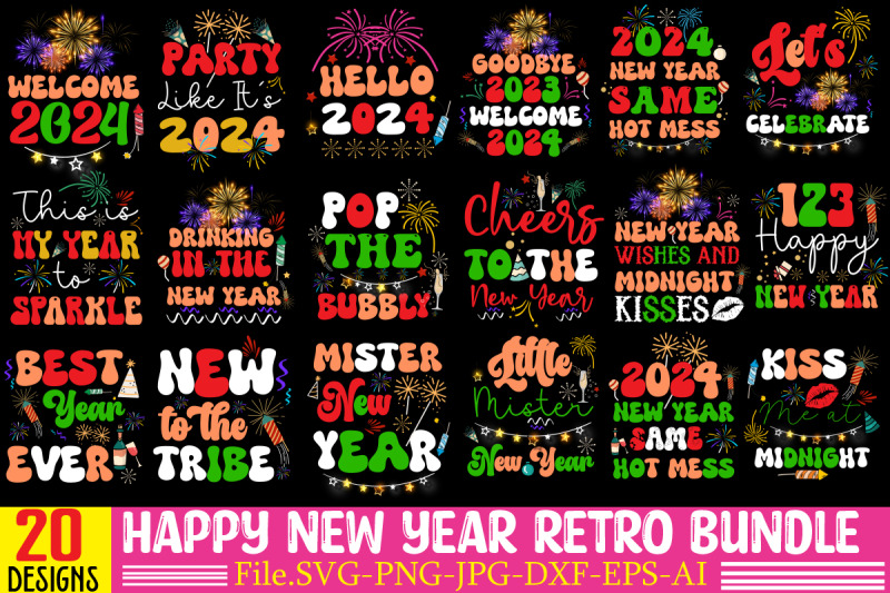happy-new-year-retro-bundle-happy-new-year-2024-png-disco-ball-new-y