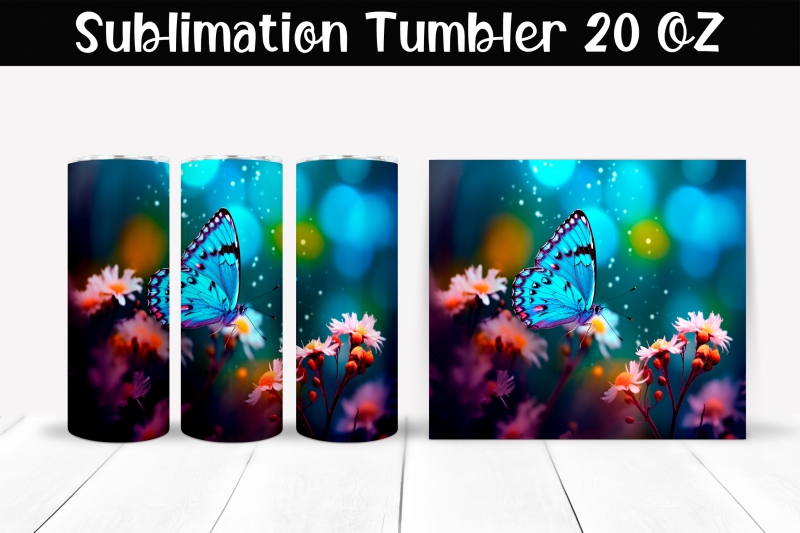 butterfly-sublimation-tumbler-wrap-20-oz