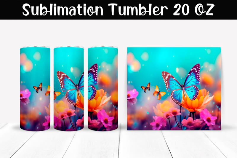 butterfly-sublimation-tumbler-wrap-20-oz