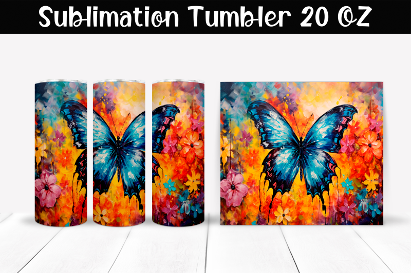 butterfly-sublimation-tumbler-wrap-20-oz