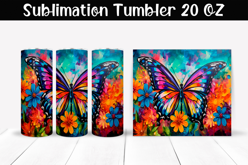 butterfly-sublimation-tumbler-wrap-20-oz