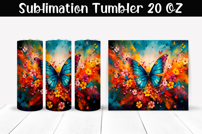 butterfly-sublimation-tumbler-wrap-20-oz