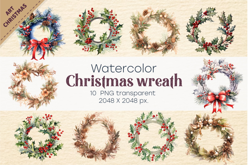 watercolor-christmas-wreath-png-clipart