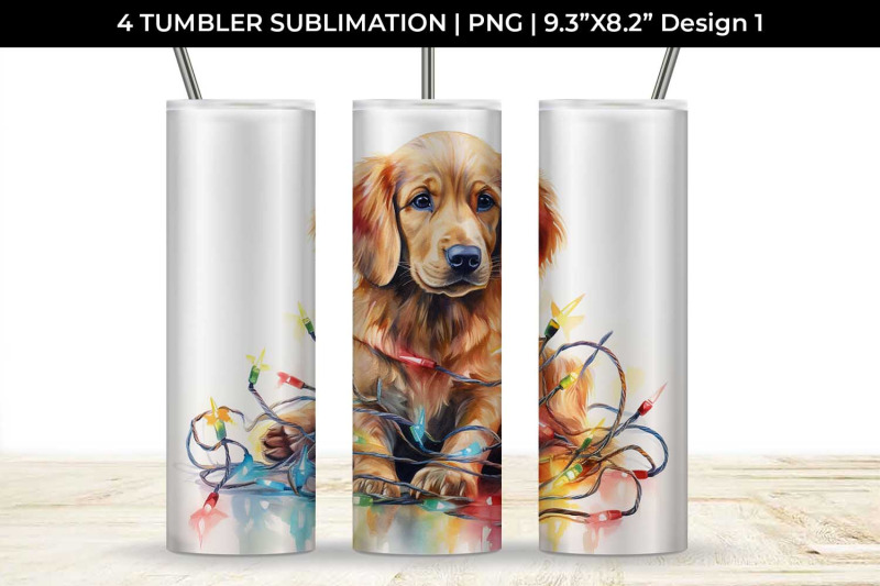 christmas-golden-retriever-dog-tumbler-sublimation-20-oz-skinny-bundle