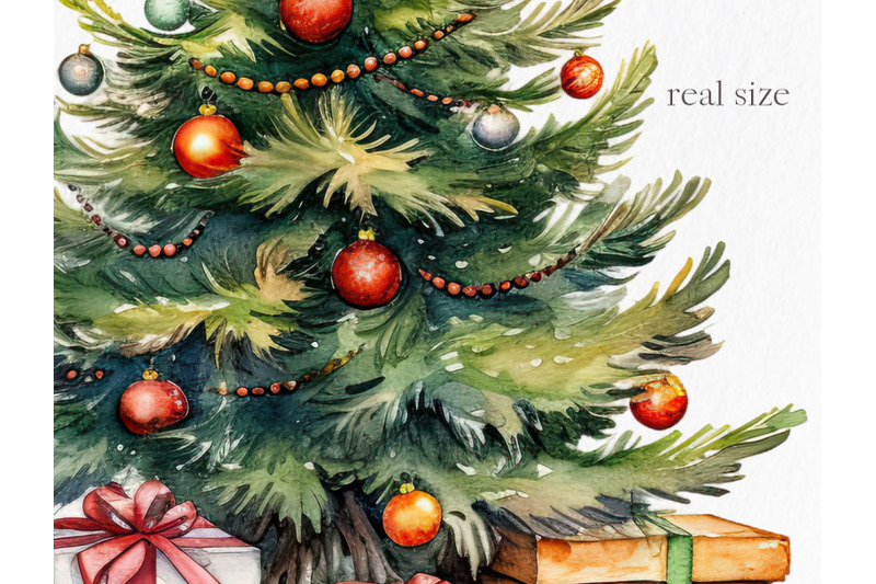 classic-christmas-watercolor-clipart