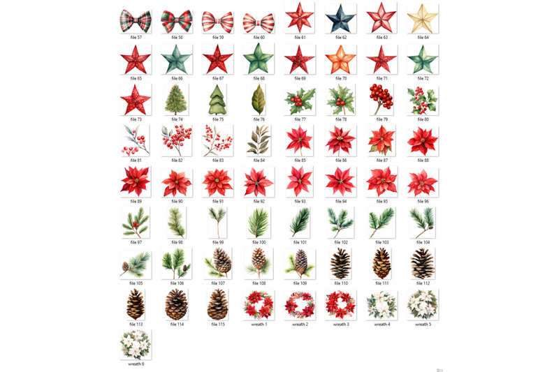 classic-christmas-watercolor-clipart