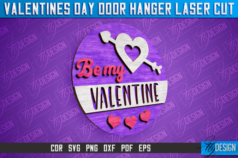 valentines-day-door-hanger-laser-cut-svg-laser-cut-file-cnc-files