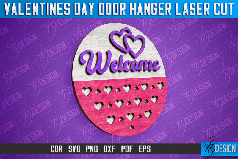 valentines-day-door-hanger-laser-cut-svg-laser-cut-file-cnc-files