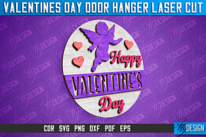 valentines-day-door-hanger-laser-cut-svg-laser-cut-file-cnc-files