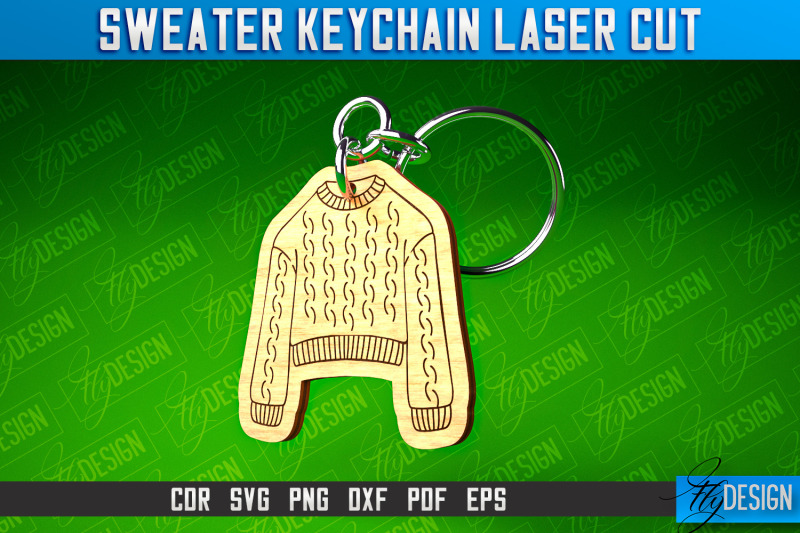 sweater-keychain-laser-cut-keychain-laser-cut-svg-design-cnc-files